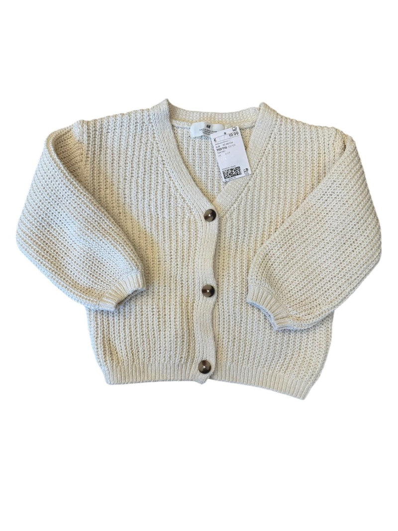 Cardigan grobstrick Creme Gr.110 | H&M