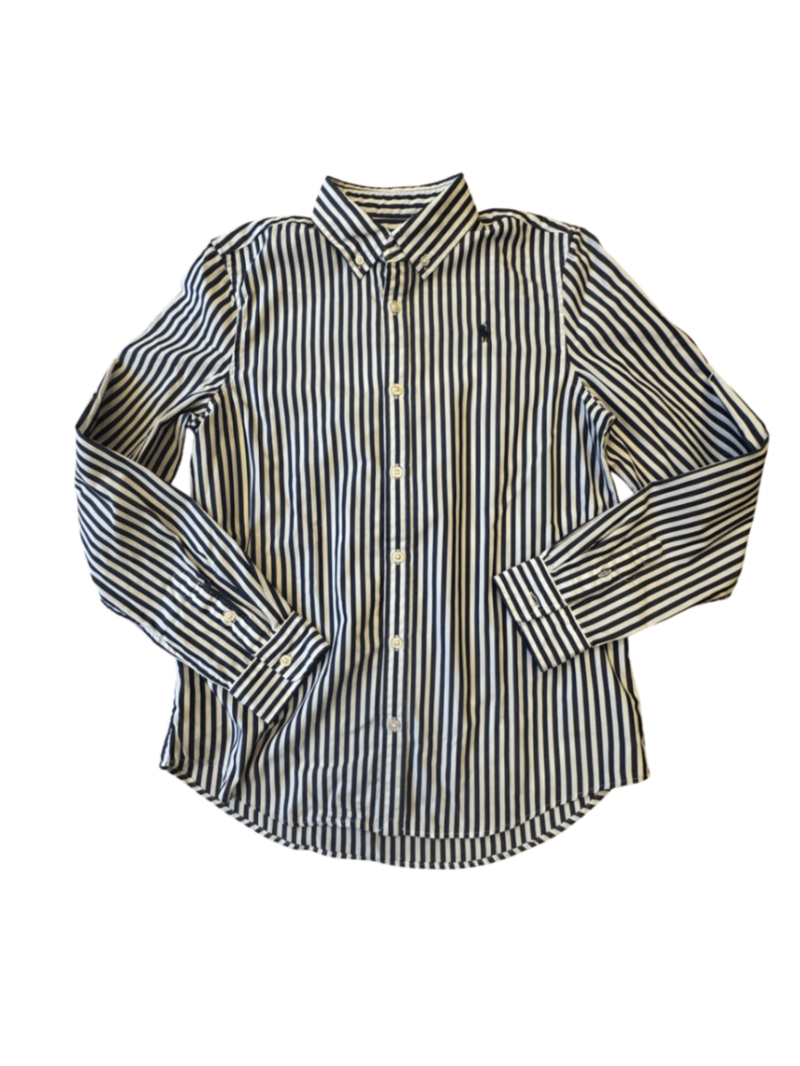 Hemdbluse Blau-Weiß gestreift Gr.16 | Polo Ralph Lauren