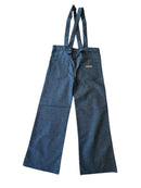 Hose mit Hosenträger Dunkelgrau Gr.128 | tocoto Vintage