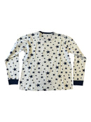 Pyjama 2-teilig Weiß mit blauen Sternen Gr.140 | Petit Bateau