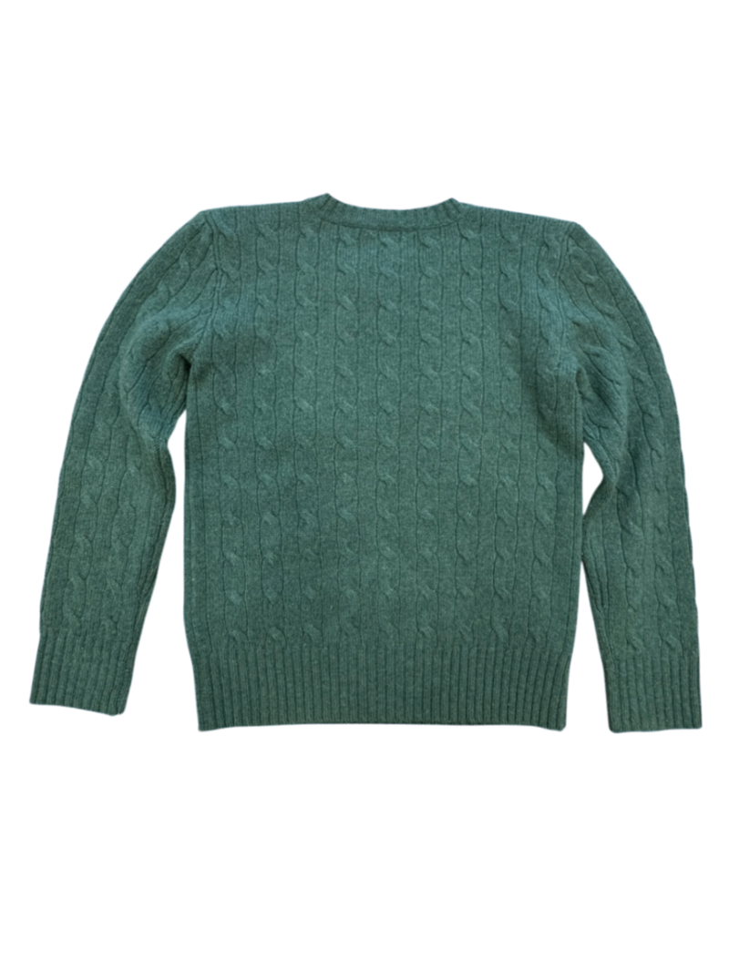 Pullover Jungs grün 100% Kaschmir Gr.8 | Polo Ralph Lauren