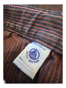 Mini-rock Braun mit roten Streifen Gr.134 | Petit Bateau