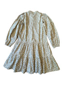 Volant-Kleid Midi Beige mit Blumenmuster Gr.140 | Sofie Schnoor