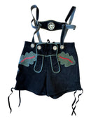 Lederhose Trachtenhose Schwarz Gr.98 | Marke unbekannt