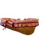 Puppenbett aus Weidengeflecht mit Stoffeinlage Gr.65*29*20 | Marke unbekannt