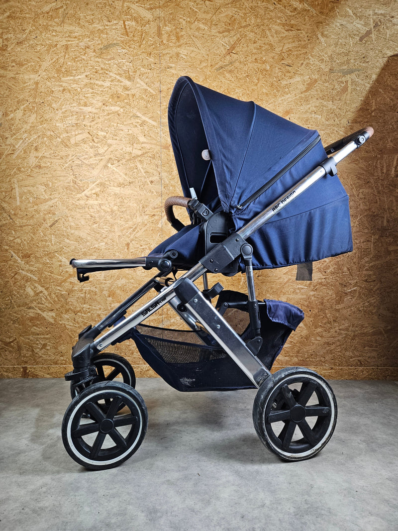 ABC Design - Salsa 4 Air Diamond Edition Kombikinderwagen (Sportsitz und Babywanne) - Blau in gutem Zustand