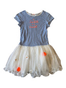 Kleid Blau, Weiß, Orange Gr.128 | Billieblush