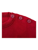 Pullover Rundhals 100% Wolle Rot Gr.10 | Armor Lux