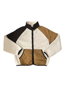 Fleecejacke Jungs Creme, Dunkelbraun, Schwarz Gr.134 | h&m