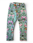 Leggins Grün mit Frühlingswiesen-Motiv Gr.104 | Molo