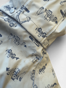 Regenjacke Hellblau mit Bagger-Motiv Gr.122/128 | CeLaVi