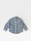 Hemd Blau, Weiß, Bordeaux Gr.98 | Gocco