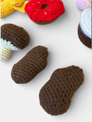 Spielzeug gehäkeltes Spielzeugessen für Kaufmannsladen | Handmade Bunt Gr. | Handmade