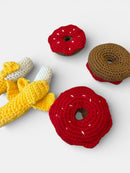 Spielzeug gehäkeltes Spielzeugessen für Kaufmannsladen | Handmade Bunt Gr. | Handmade