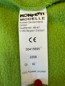 Kapuzencape Frosch Fasching Grün Gr.92 | Konfetti Modele