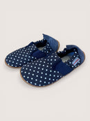 Hausschuhe Blau mit weißen Punkten Gr.27 | GIESWEIN