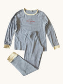 Pyjama Blau geringelt Gr.140 Petit Bateau