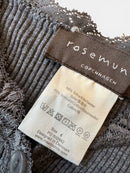 Cardigan Grau mit Spitze Gr.104 | Rosemunde