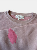 Jaquard-Pullover Puder mit pinken Wölkchen Gr.122/128 | Konges Slövild