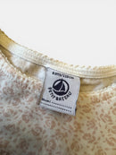 Pyjama kurz Mädchen Beige mit Leopardenmuster Gr.110/116 | Petit Bateau