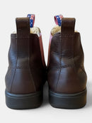 Lammfell-Boots Braun-Rosa Gr.33 | Blue Heeler