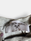 Sweatshirt Grau mit Blumenmuster Gr.92/98 | Monnalisa
