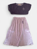Horsefly Set: Rock & Cropped-Shirt Lila und Flieder Gr.104 | The Animals Observatory