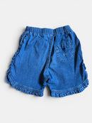 Denim-Shorts Blau mit Rüschen Gr.110 | GYMP