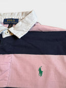 Poloshirt langarm Pink, Dunkelblau Gr.146 | Ralph Lauren