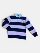 Poloshirt langarm Pink, Dunkelblau Gr.146 | Ralph Lauren