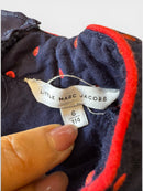 Kleid Midi Dunkelblau mit roten Punkten Gr.110/116 | Little Marc Jacobs