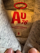 Hoodie "HEY" Grau Gr.128 | AO76