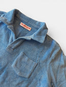 Terry Poloshirt Türkisblau Gr.122 | Orlebar Brown
