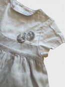 Baby-Kleidchen Weiß, Hellgrau Gr.80 | Mayoral