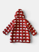 Wendejacke wasserabweisend Rot, Grau, Weiß Gr.92/98 | Bobo Choses
