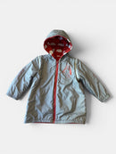 Wendejacke wasserabweisend Rot, Grau, Weiß Gr.92/98 | Bobo Choses