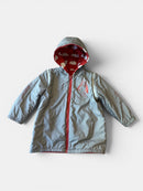 Wendejacke wasserabweisend Rot, Grau, Weiß Gr.92/98 | Bobo Choses