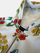 Kapuzenpullover Crème mit buntem Blumenmuster Gr.104/110 | mini rodini