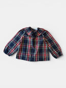 Bluse mit Rüschenkragen Mehrfarbig (Rot, Blau, Gelb, Weiß) Gr.116 | Crewcuts