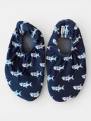 Badeschuhe Blau mit Fischmuster Gr.18-20 | Slipstop