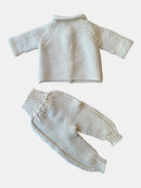 Set Jacke & Hose Baby Creme Gr.62 | handmade