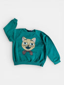 Sweatshirt Türkisgrün Gr.128 | minini rodini