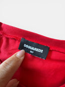 T-Shirt Rot mit Pailletten Gr.16 | Dsquared2