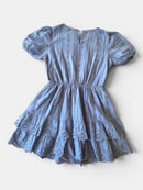 Hellblaues Lochspitzen-Kleid Gr.164 | Fashion Tiger