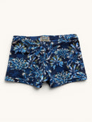 Jungen Badehose mit Palmen-Muster – Schnelltrocknend Dunkelblau Gr.98 (Label wurde entfernt) | ECO Red Point