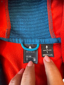 Kinder Fleecejacke / Midlayer Outdoor-Hoodie in Orange/Blau Gr.128 | McKinley