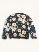 College-Jacke Schwarz, Multicolor, mit Blumenmuster Gr.8 | OshKosh B'gosh