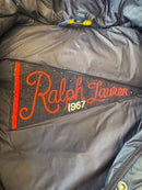 Mädchen Daunenmantel mit Kapuze – Dunkelblaue lange Winterjacke Gr.116 | Polo Ralph Lauren