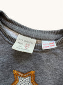 Jungen/Mädchen Sweatshirt mit Bouclé-Sternen Anthrazith Gr.98 | ZARA