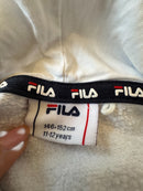 Kapuzenpullover – Weißer Hoodie mit großem Logo-Frontprint Gr.146-152 cm / 11-12 Jahre | Fila
